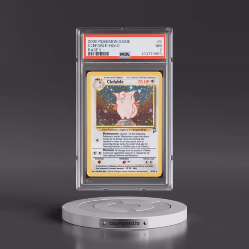 2000 Pokémon Game Base II #5 Clefable - Holo (PSA 7 NM)