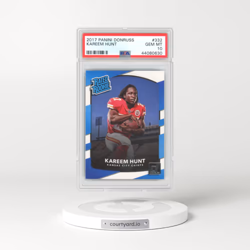 2017 Panini Donruss #332 Kareem Hunt (PSA 10 GEM MINT)