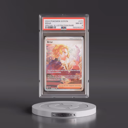 2024 Pokémon Scr EN-Stellar Crown #171 Briar - Special Illustration Rare (PSA 8 NM-MT)