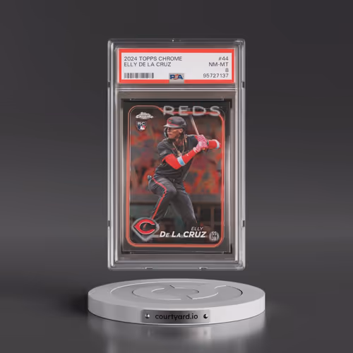 2024 Topps Chrome #44 Elly de La Cruz (PSA 8 NM-MT)