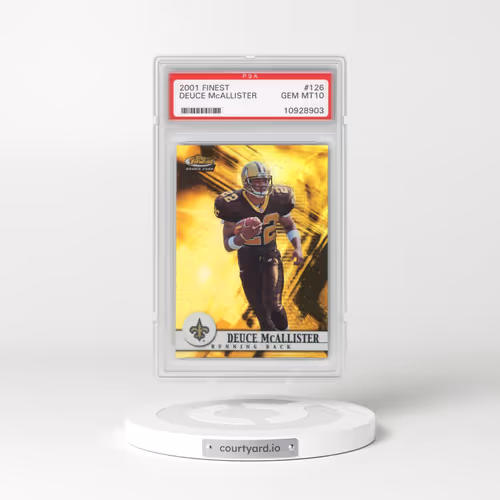 2001 Finest #126 Deuce McAllister (PSA 10 GEM MINT)