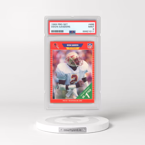 1989 Pro Set #486 Deion Sanders (PSA 9 MINT)