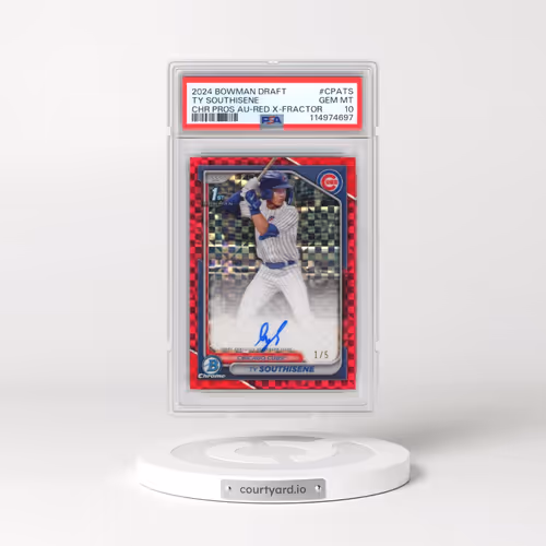 2024 Bowman Draft Chrome Prospect Autographs #CPATS Ty Southisene - Red X-Fractor (PSA 10 GEM MINT)