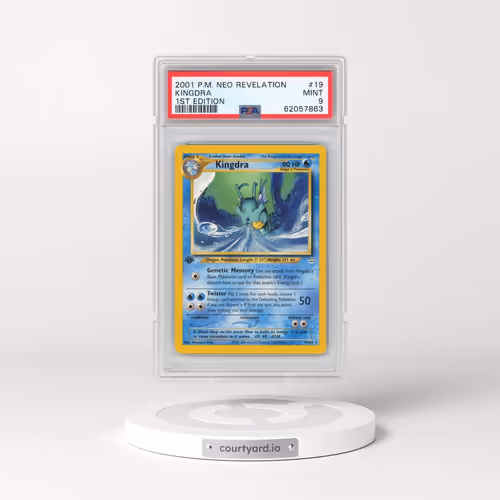 2001 Pokémon Neo Revelation #19 Kingdra - 1st Edition (PSA 9 MINT)