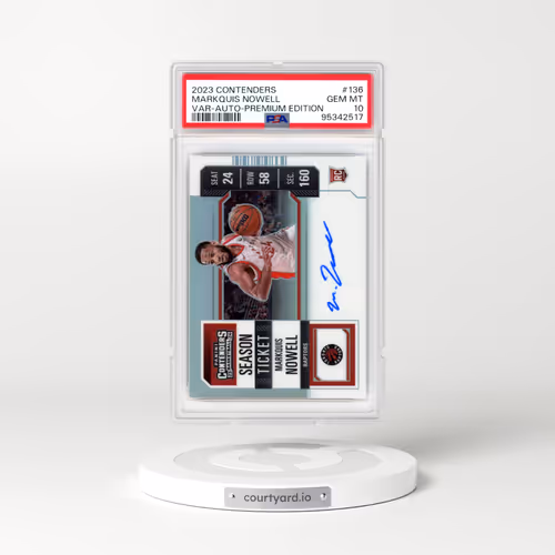 2023 Panini Contenders #136 Markquis Nowell - Variation-Autograph-Premium Edition (PSA 10 GEM MINT)