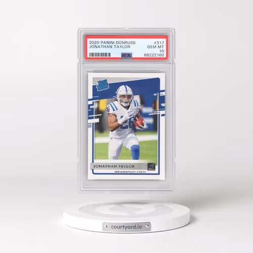 2020 Panini Donruss #317 Jonathan Taylor (PSA 10 GEM MINT)