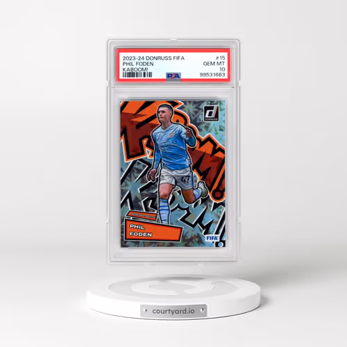 2023-24 Panini Donruss FIFA Kaboom! #15 Phil Foden (PSA 10 GEM MINT)