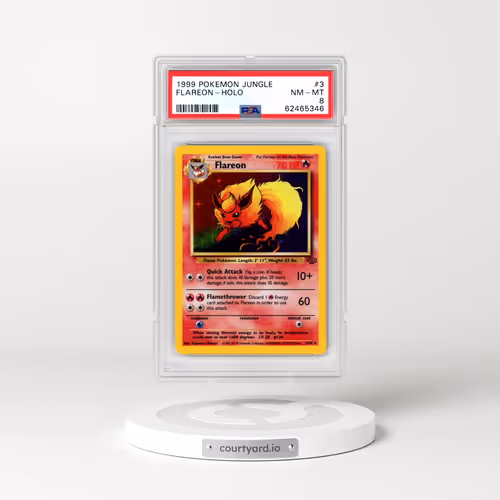 1999 Pokémon Jungle #3 Flareon - Holo (PSA 8 NM-MT)