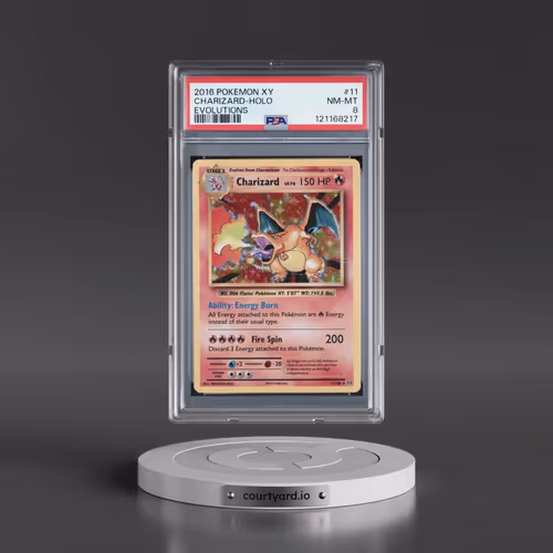 2016 Pokémon XY Evolutions #11 Charizard - Holo (PSA 8 NM-MT)