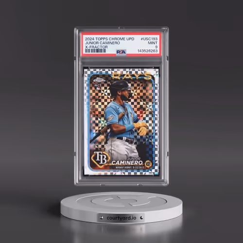 2024 Topps Chrome Update #USC193 Junior Caminero - X-Fractor (PSA 9 MINT)