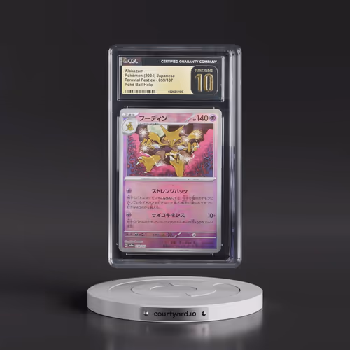 2024 Pokémon Sv8a-Terastal Fest EX #059 Alakazam - Reverse Holo (CGC 10 PRISTINE)