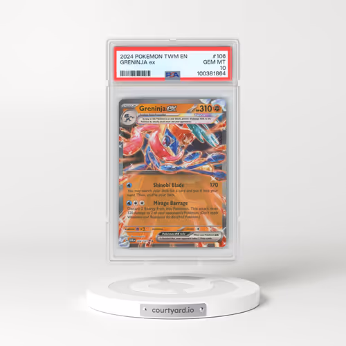 2024 Pokémon Twm EN-Twilight Masquerade #106 Greninja EX - Holo (PSA 10 GEM MINT)