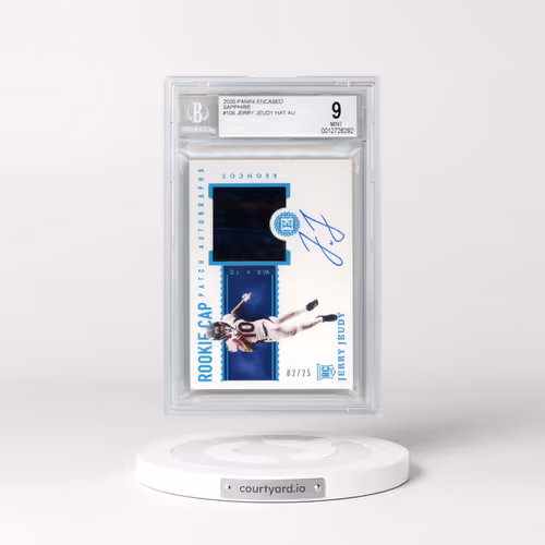 2020 Panini Encased Sapphire #106 Jerry Jeudy HAT AU (BGS 9 MINT)