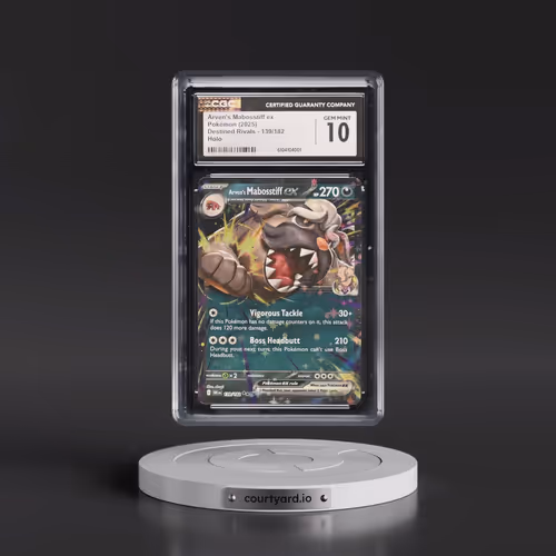 2025 Pokémon Dri EN-Destined Rivals #139 Arven's Mabosstiff EX - Holo (CGC 10 GEM MINT)