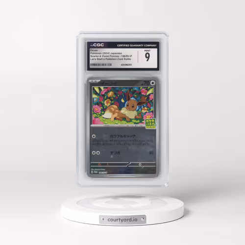 2024 Pokémon SV-P Promo #196 Eevee - Let's Start Pokeca Battle Campaign (CGC 9 MINT)