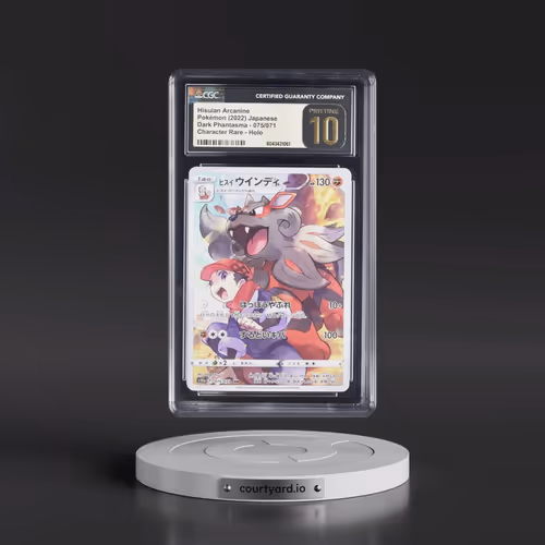 2021 Dark Phantasma #075/071 Hisuian Arcanine - Character Rare Holo (CGC 10 PRISTINE)