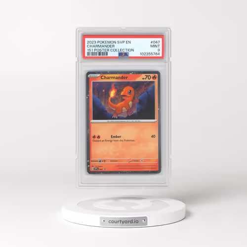 2023 Pokémon Svp EN-SV Black Star Promo #047 Charmander - 151 Poster Collection (PSA 9 MINT)