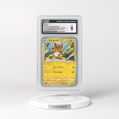 2023 Trading Card Game Classic - CLF, CLL, CLK #009/032 Raichu - Holo Charizard & Ho-Oh ex Deck - CLL (CGC 9 MINT)