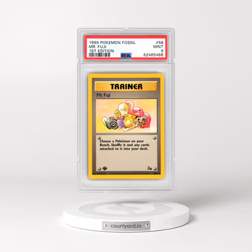 1999 Pokémon Fossil #58 Mr. Fuji - 1st Edition (PSA 9 MINT)