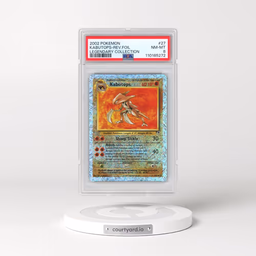 2002 Pokémon Legendary Collection #27 Kabutops - Reverse Foil (PSA 8 NM-MT)