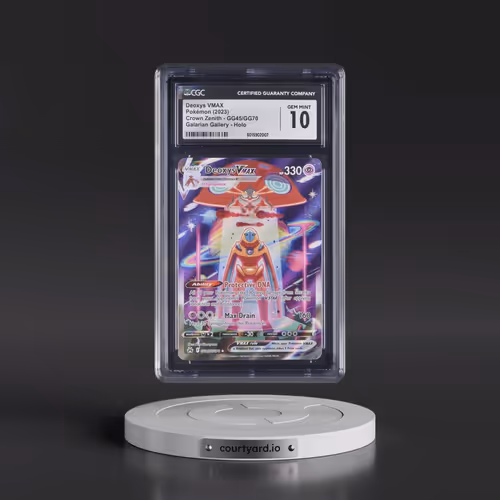 2023 Crown Zenith #GG45/GG70 Deoxys VMAX - Galarian Gallery Holo (CGC 10 GEM MINT)