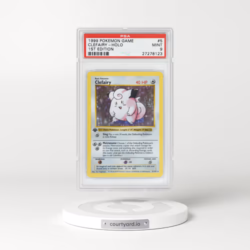 1999 Base Set #5 Clefairy - 1st Edition Shadowless Holo (PSA 9 MINT)