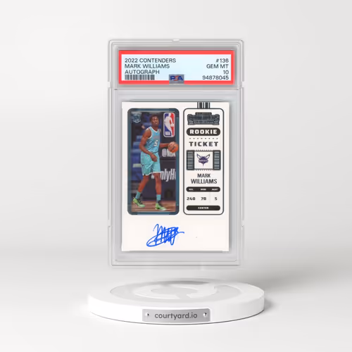 2022 Panini Contenders #136 Mark Williams - Autograph (PSA 10 GEM MINT)