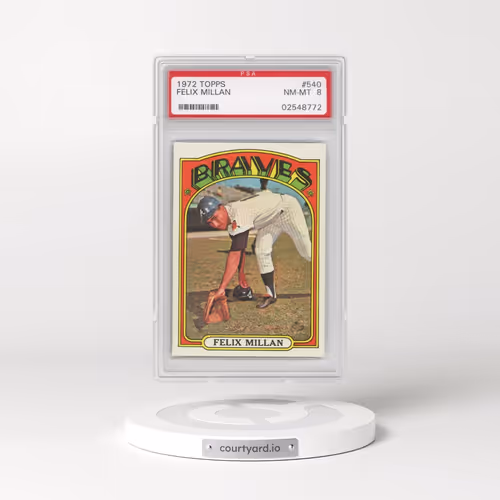 1972 Topps #540 Felix Millan (PSA 8 NM-MT)