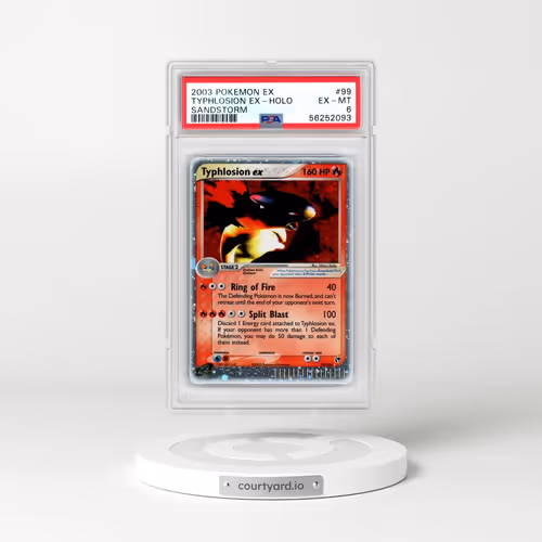 2003 Pokémon EX Sandstorm #99 Typhlosion EX - Holo Holo (PSA 6 EX-MT)