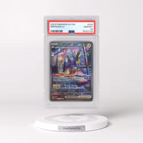 2023 Pokémon Svi EN-Scarlet & Violet #244 Miraidon EX - Holo Special Illustration Rare (PSA 10 GEM M