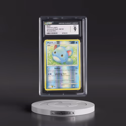 2007 Diamond & Pearl #88/130 Marill - Reverse Holo (CGC 9 MINT)