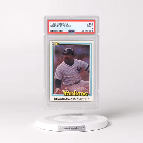 1981 Donruss #468 Reggie Jackson (PSA 9 MINT)