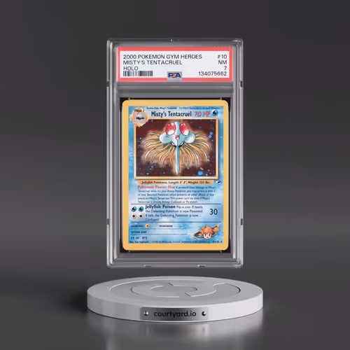 2000 Pokémon Gym Heroes #10 Misty's Tentacruel - Holo (PSA 7 NM)