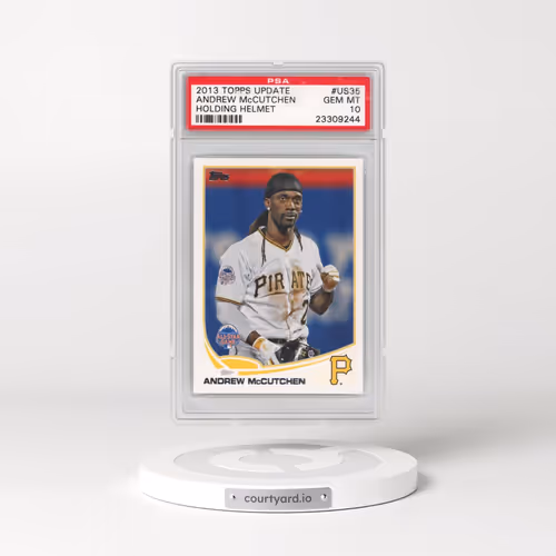 2013 Topps Update #US35 Andrew McCutchen - Holding Helmet (PSA 10 GEM MINT)