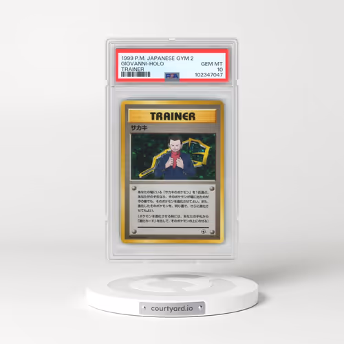 1999 Pokémon Gym 2 Giovanni - Holo Trainer (PSA 10 GEM MINT)