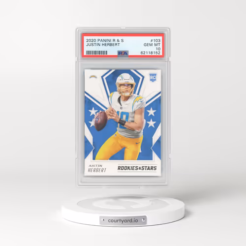 2020 Panini Rookies & Stars #103 Justin Herbert (PSA 10 GEM MINT)