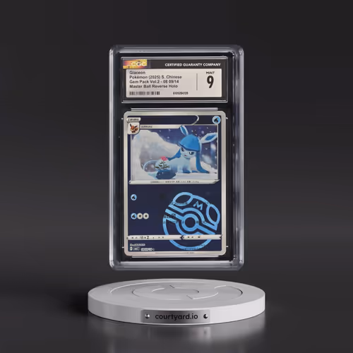 2025 Gem Pack Volume 2 - CBB2C - Simplified #08 09/14 Glaceon - Reverse Holo Master Ball (CGC 9 MINT