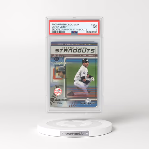 2000 Upper Deck MVP Second Season Standouts #SS9 Derek Jeter (PSA 7 NM)