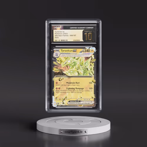 2023 Obsidian Flames - OBF EN #066/197 Tyranitar ex - Holo (CGC 10 PRISTINE)