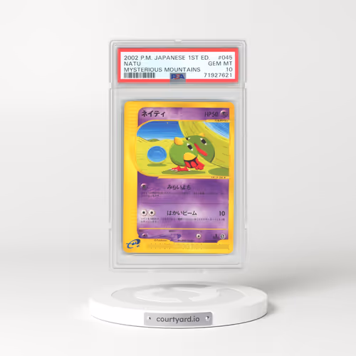 2002 Japanese Pokémon Mysterious Mountains #045 Natu - 1st Edition (PSA 10 GEM MINT)