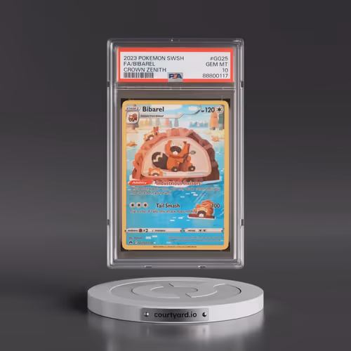 2023 Pokémon Sword and Shield Crown Zenith #GG25 Bibarel - Full Art (PSA 10 GEM MINT)