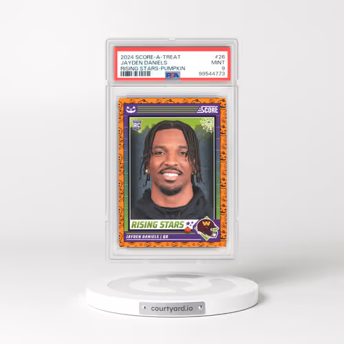 2024 Panini Score-A-Treat Rising Stars #26 Jayden Daniels - Pumpkin (PSA 9 MINT)