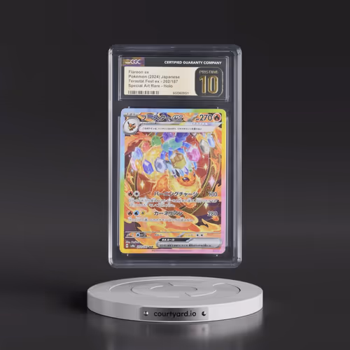 2024 Pokémon Sv8a-Terastal Fest EX #202 Flareon EX - Holo Special Art Rare (CGC 10 PRISTINE)