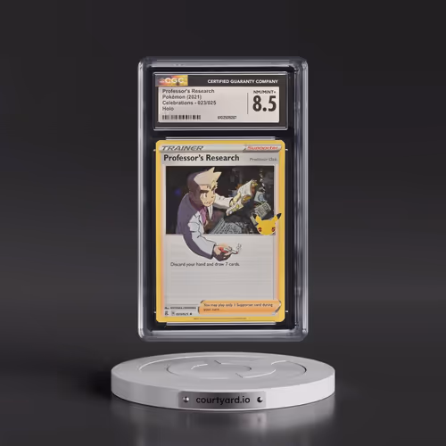2021 Celebrations #023/025 Professor's Research - Holo (CGC 8.5 NM-MT+)