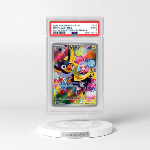 2025 Pokémon SV-P Promo #232 Iono's Wattrel - Battle Partners Booster Box (PSA 9 MINT)