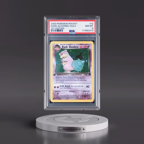 2000 Pokémon Rocket #12 Dark Slowbro - 1st Edition Holo (PSA 8 NM-MT)