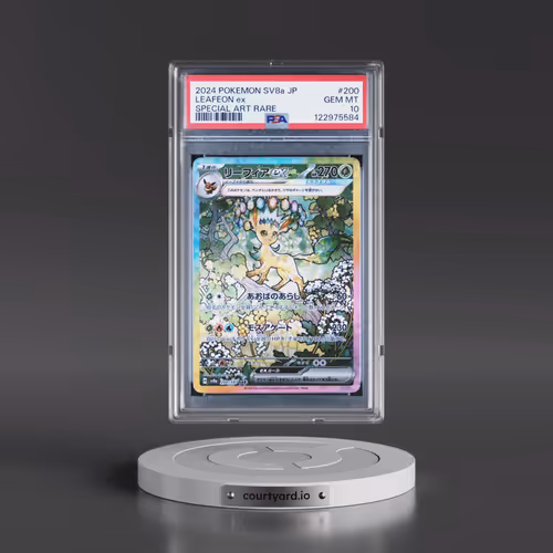 2024 Pokémon Sv8a-Terastal Fest EX #200 Leafeon EX - Holo Special Art Rare (PSA 10 GEM MINT)