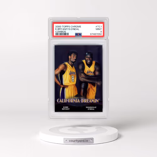 2000 Topps Chrome Combos #TC1 Kobe Bryant/Shaquille O'Neal (PSA 9 MINT)