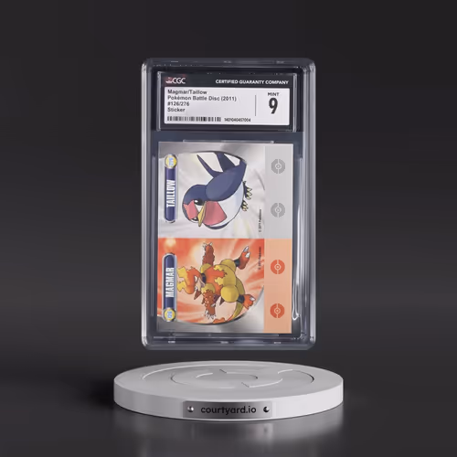 2011 Pokémon Battle Disc (2011) - English #126/276 Magmar/Taillow - Sticker (CGC 9 MINT)