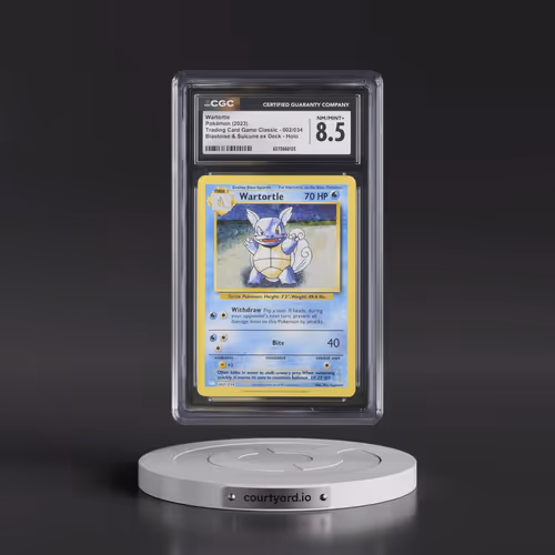 2023 Pokémon Clb-Trading Card Game Classic Blastoise & Suicune EX Deck #002 Wartortle (CGC 8.5 NM-MT